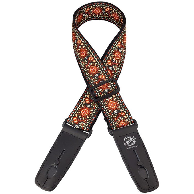 LIS-063-CB Retro series Ремень для гитары с блокировкой, Lock-It Straps, D'Andrea LIS-063-CB Retro series Ремень для гитары с блокировкой, Lock-It Straps, D'Andrea