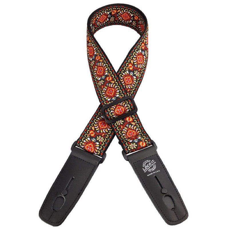 LIS-065-PR Retro series Ремень для гитары с блокировкой, Lock-It Straps, D'Andrea LIS-065-PR Retro series Ремень для гитары с блокировкой, Lock-It Straps, D'Andrea