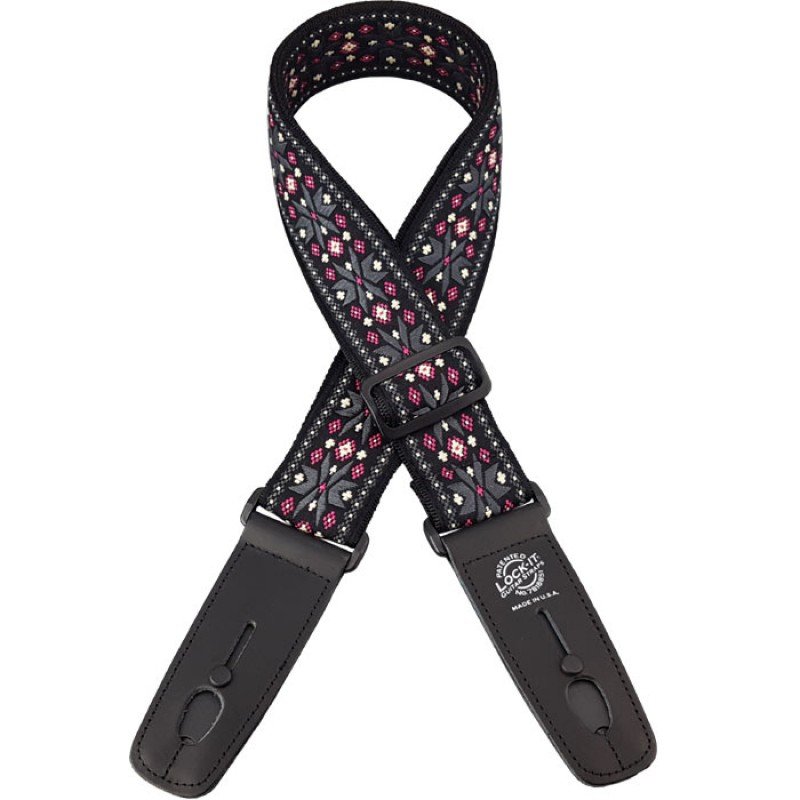 LIS-072-DR Retro series Ремень для гитары с блокировкой, Lock-It Straps, D'Andrea LIS-072-DR Retro series Ремень для гитары с блокировкой, Lock-It Straps, D'Andrea