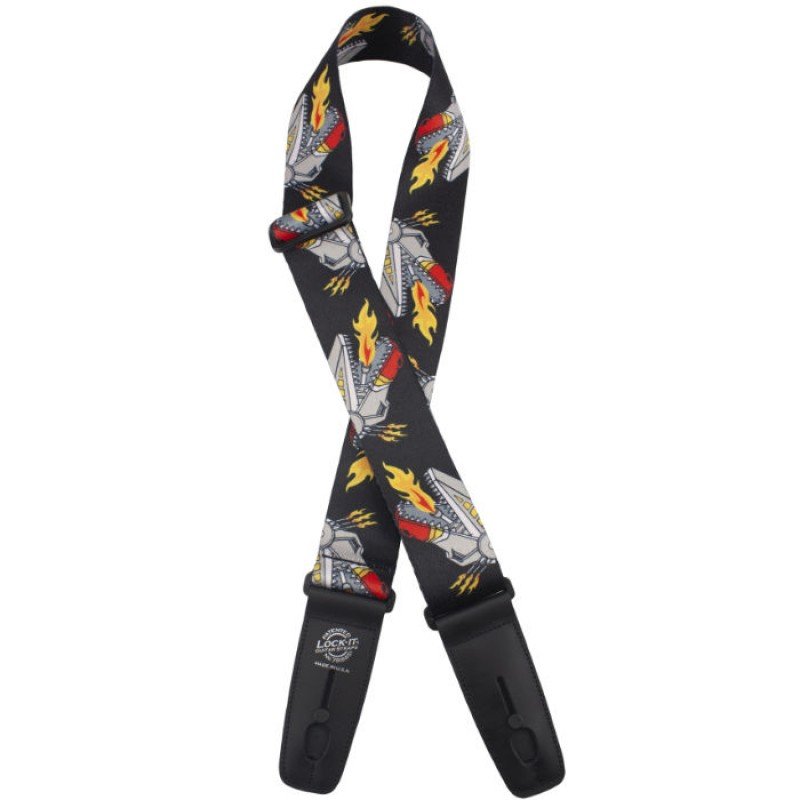 LIS-104-S13 Poly Plush Series Ремень для гитары с блокировкой, Lock-It Straps, D'Andrea LIS-104-S13 Poly Plush Series Ремень для гитары с блокировкой, Lock-It Straps, D'Andrea