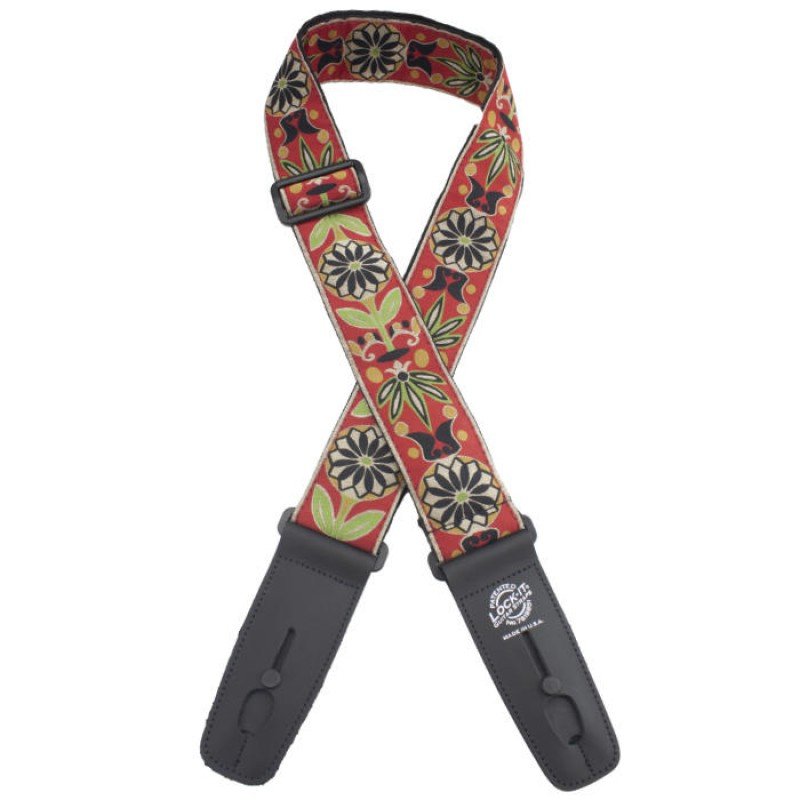 LIS-302-J01 Retro Series Ремень для гитары с блокировкой, Lock-It Straps, D'Andrea LIS-302-J01 Retro Series Ремень для гитары с блокировкой, Lock-It Straps, D'Andrea