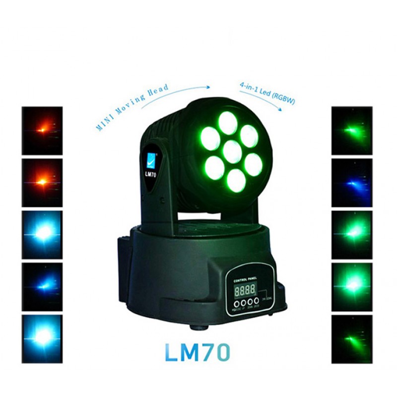 LM70S Моторизированный светодиодный мини-прожектор, 7*8Вт, Big Dipper