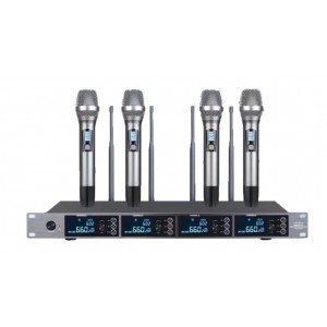 LS-215-M Беспроводная микрофонная система, 4 ручных передатчика, LAudio LS-215-M Беспроводная микрофонная система, 4 ручных передатчика, LAudio