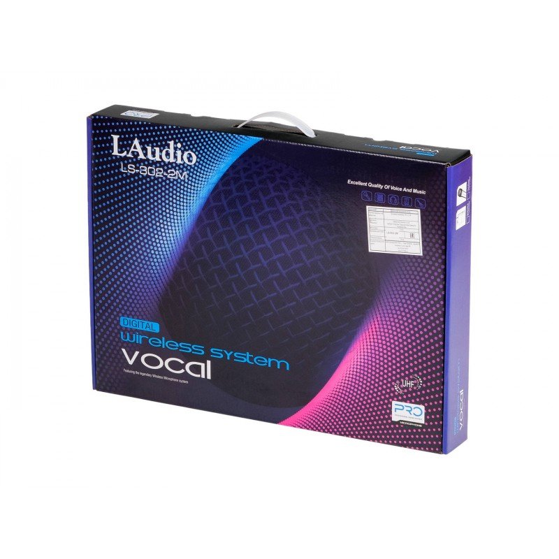 LS-302-2M Беспроводная микрофонная система, 2 ручных передатчика, LAudio