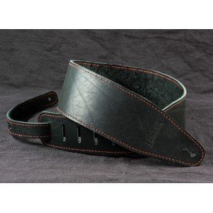 LS.BASS.002 Ремень для гитары, кожаный, черный, LionStraps LS.BASS.002 Ремень для гитары, кожаный, черный, LionStraps