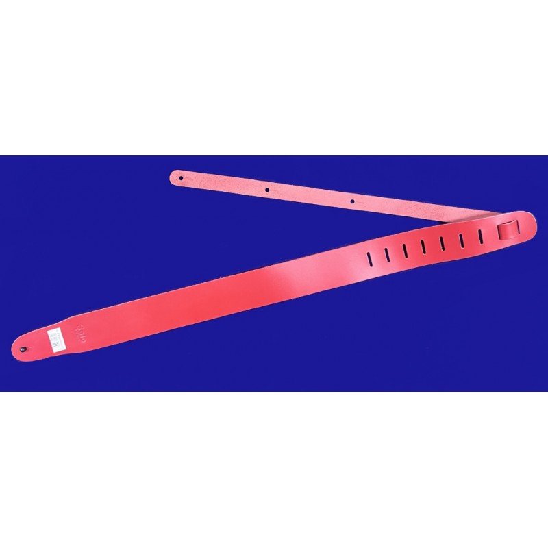 LSGL3-R Ремень для акустической гитары, кожаный, красный, Lutner