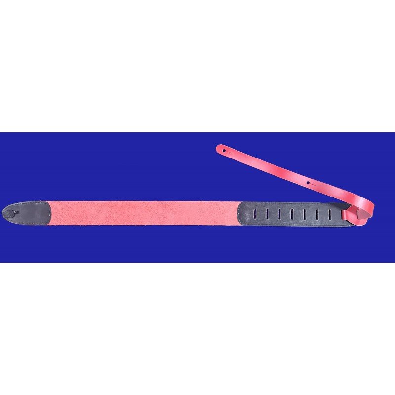 LSGL5-R Ремень для акустической гитары, кожаный, красный, Lutner