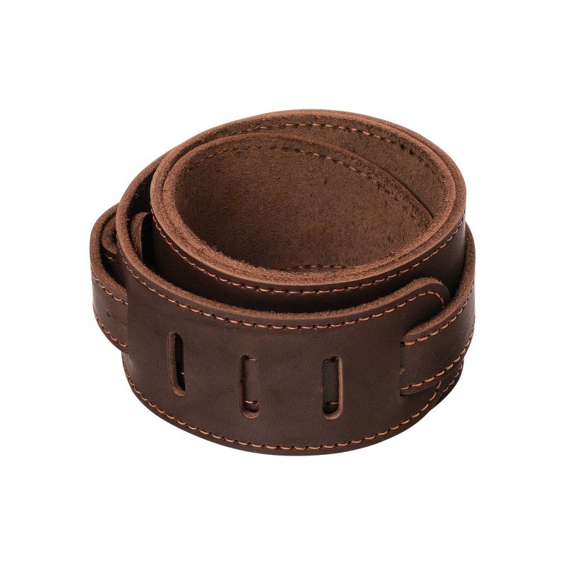 LS.U.003 Ремень для гитары, кожаный, коричневый, LionStraps