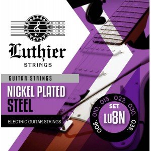 LU-8N Комплект струн для электрогитары, никелированные, 8-38, Luthier