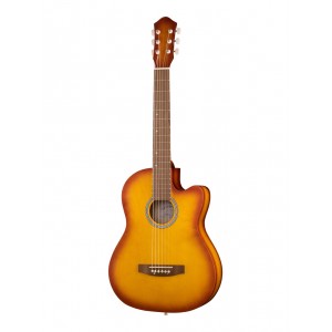 M-32-SB Акустическая гитара, с вырезом, санберст, матовая, Амистар