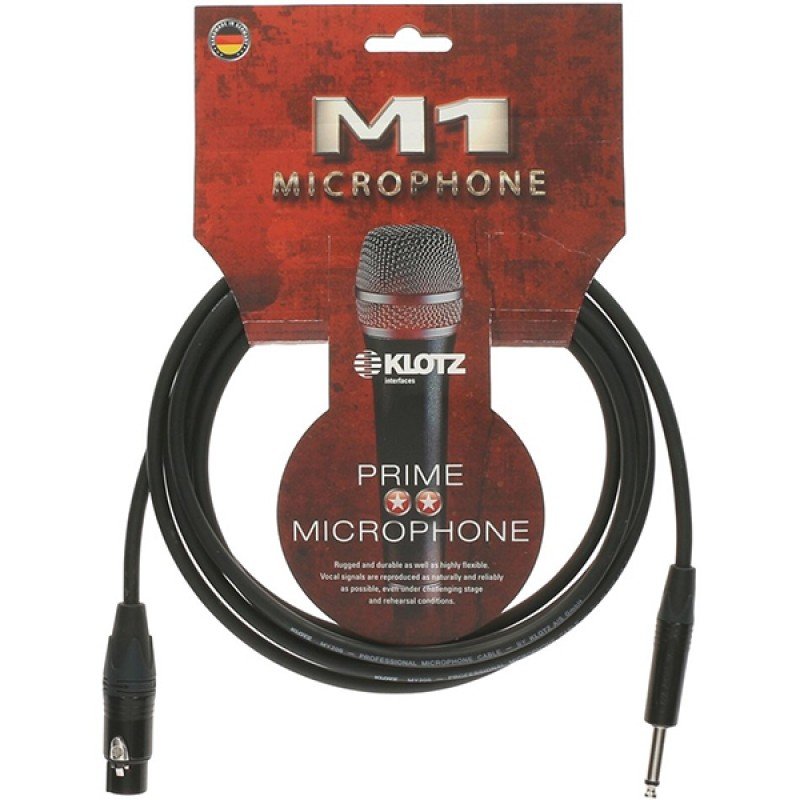 M1FP1N0500 M1 Кабель микрофонный, XLR-6.35мм, 5м, Klotz M1FP1N0500 M1 Кабель микрофонный, XLR-6.35мм, 5м, Klotz