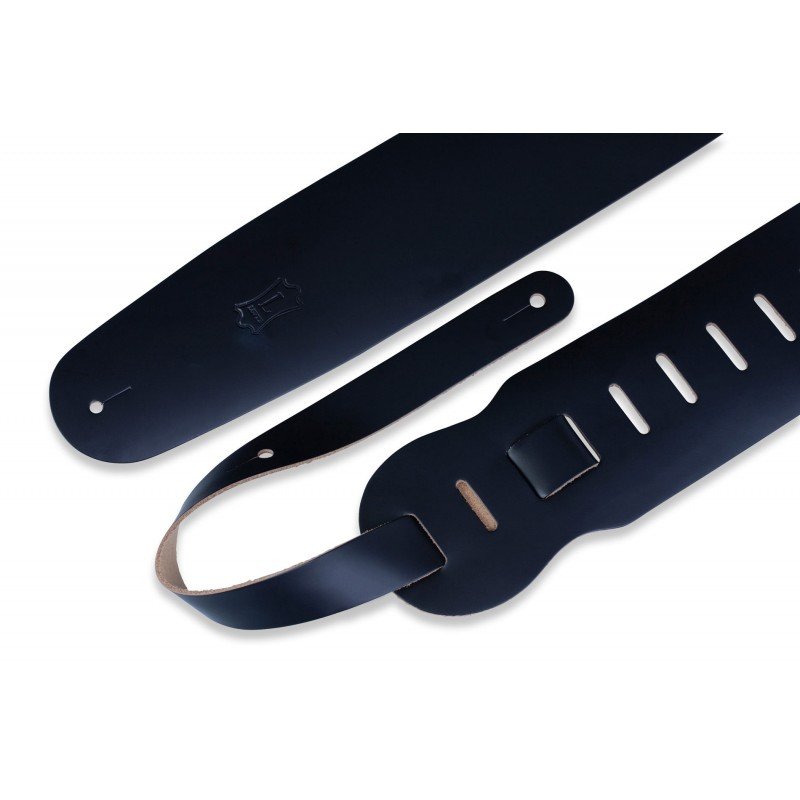 M4-BLK Classics Series Ремень для гитары, кожаный, черный, Levy's