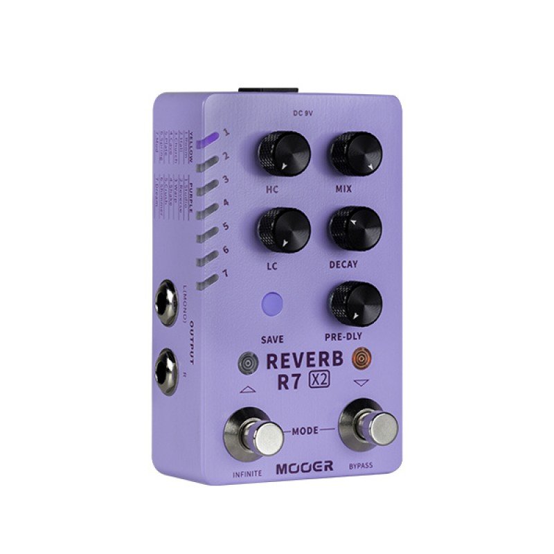 M723 R7 X2 Reverb Педаль эффектов, Mooer