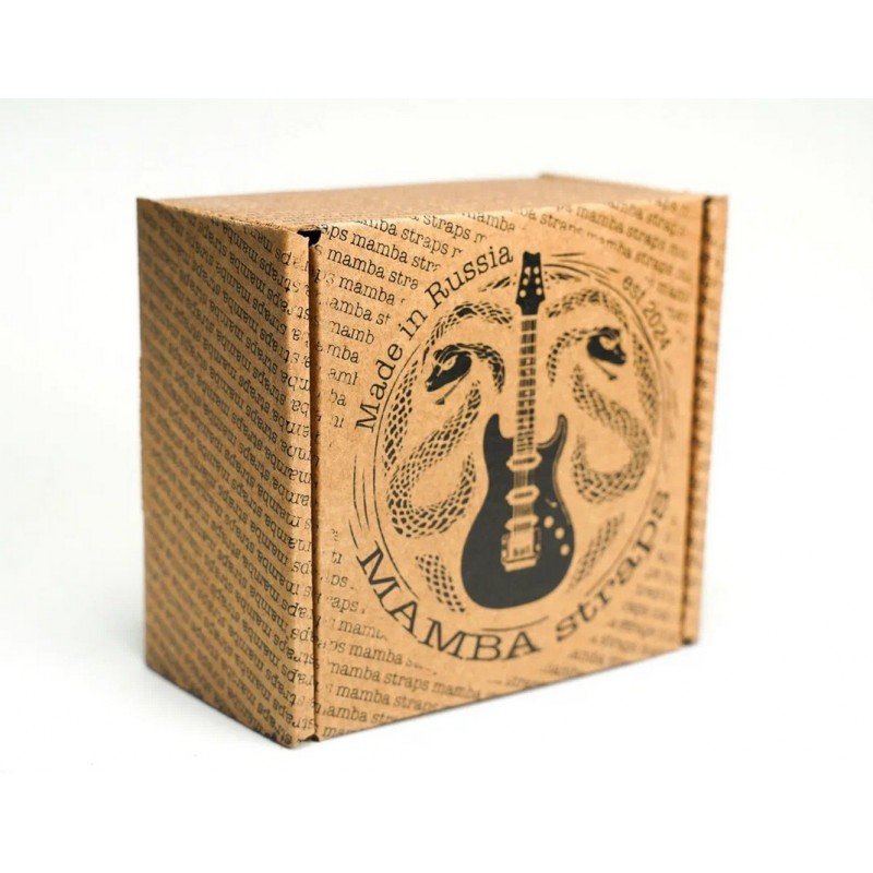 MB6061-117 Ремень для гитары, кожаный, красный, Mamba straps