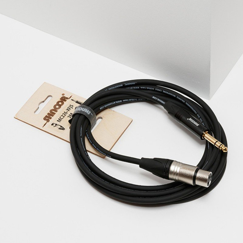 MC226-XFJS-10m Кабель микрофонный, XLRF-6.35мм стерео, 10м, SHNOOR MC226-XFJS-10m Кабель микрофонный, XLRF-6.35мм стерео, 10м, SHNOOR