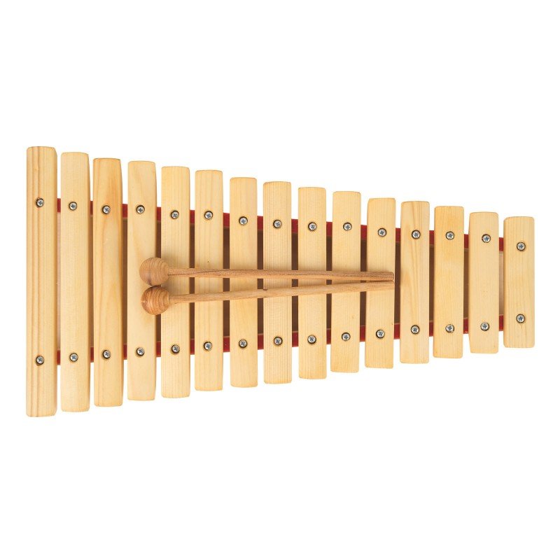 MD-KS-15P Ксилофон 15 нот, с резонатором, До, тонировка, Музыка Детям