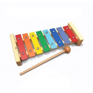 MD-MTC-8P Металлофон 8 цветных нот, с резонатором, Музыка Детям