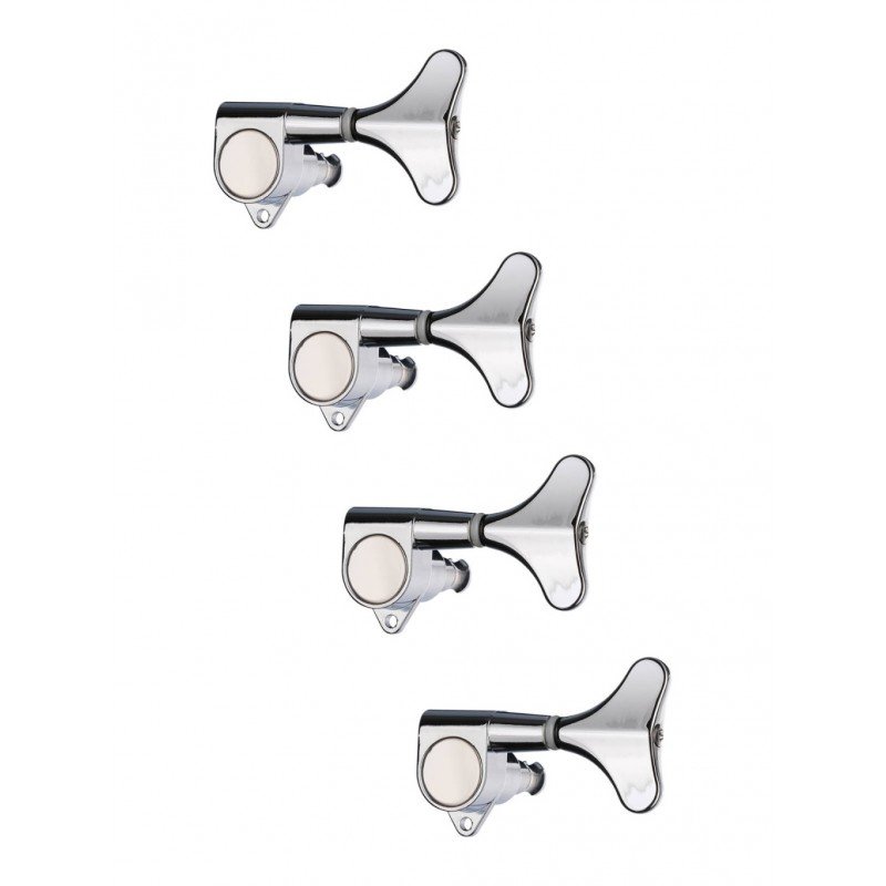 MHB-02-CR-4L Колки для бас-гитары 4л, хром, Metallor