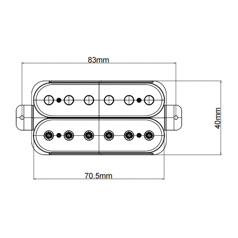 MHB-3-BK Звукосниматель для электрогитары, хамбакер, бриджевый, Smiger