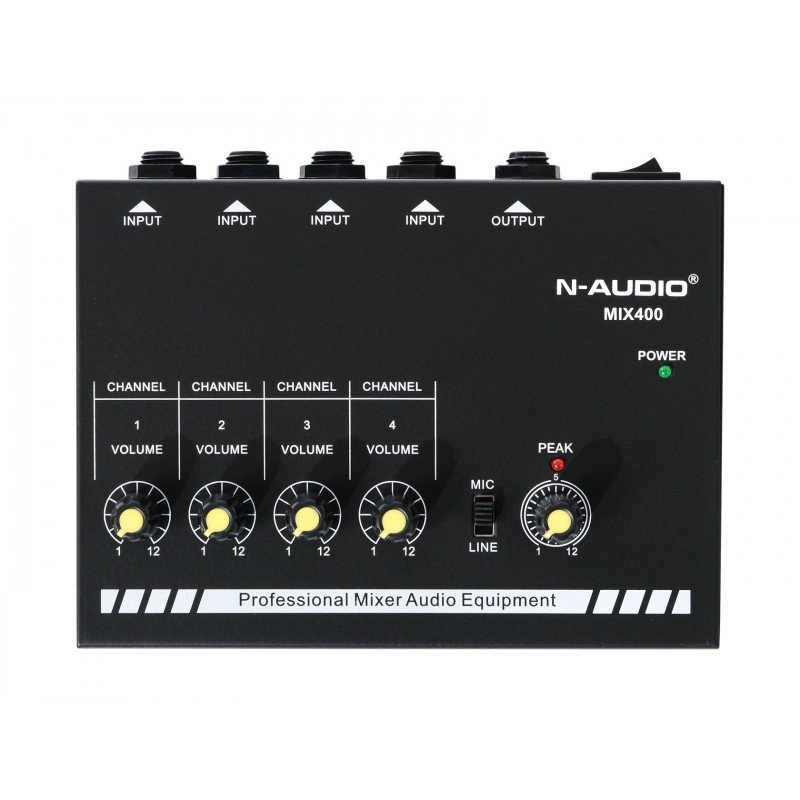 MIX400 Микшер, 4 канала, N-Audio
