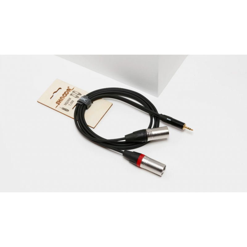 MJ2XM-1,5m Y-кабель 3,5 мм миниджек - 2 XLR "папа", 1,5 м, SHNOOR