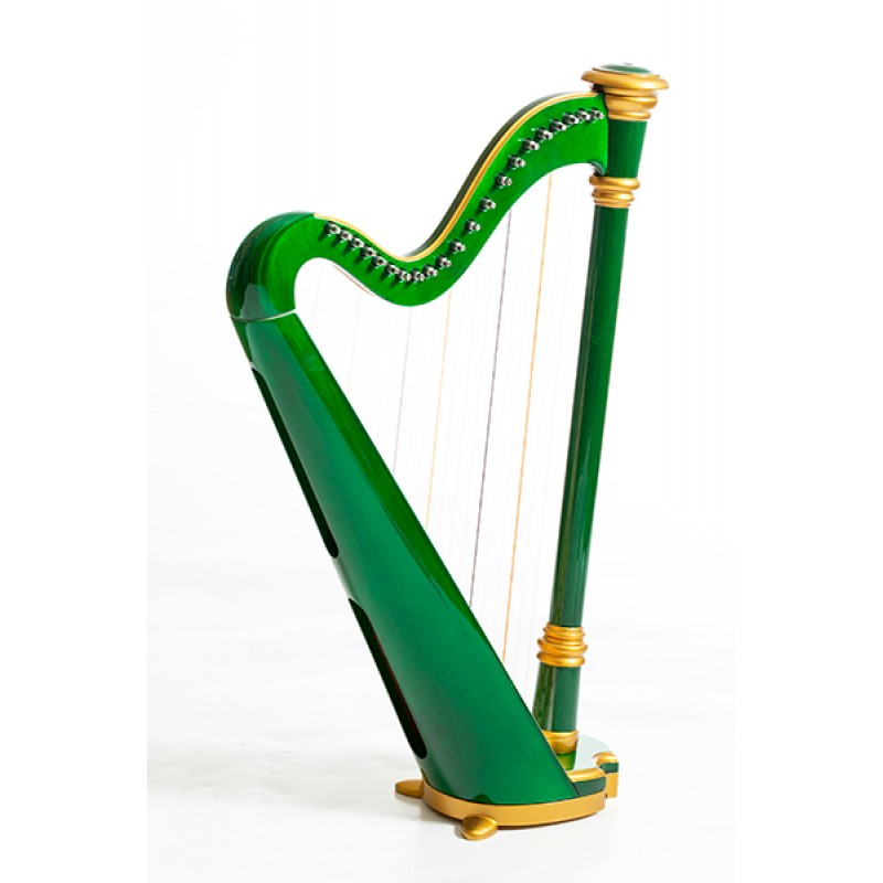 MLH0015 Capris Арфа 21 струнная (A4-G1), цвет зеленый глянцевый, Resonance Harps