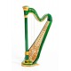 MLH0025 Iris Арфа 21 струнная (A4-G1), цвет зеленый глянцевый, Resonance Harps
