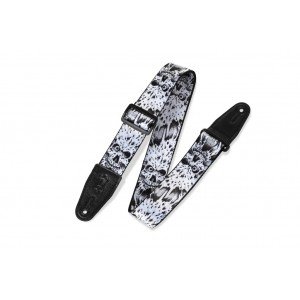 MP-16 Print Series Ремень для гитары, полиэстер, черепа, Levy's