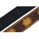 MPJG-SUN-BRN Print Series Ремень для гитары, тканый, солнце/коричневый, Levy's