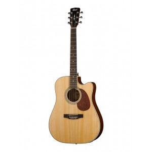 MR600F-NS MR Series Электро-акустическая гитара, с вырезом, цвет натуральный матовый, Cort