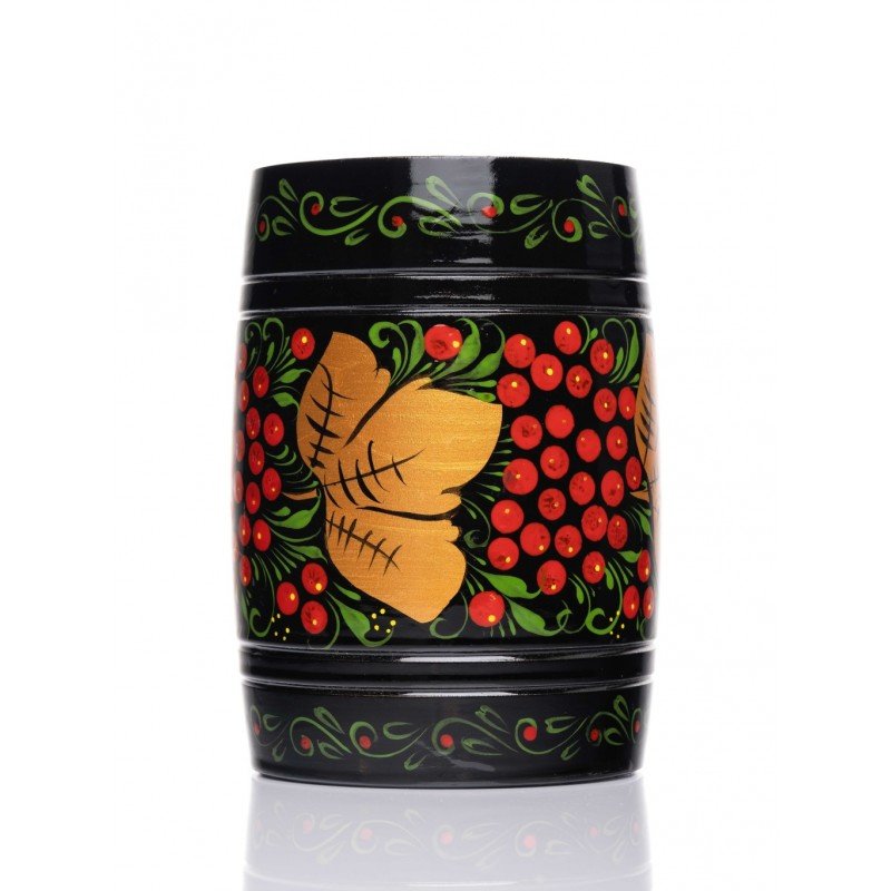 MS-K1-PG-09 Погремушка бочонок, большая, 1 категория, Мастерская Сереброва