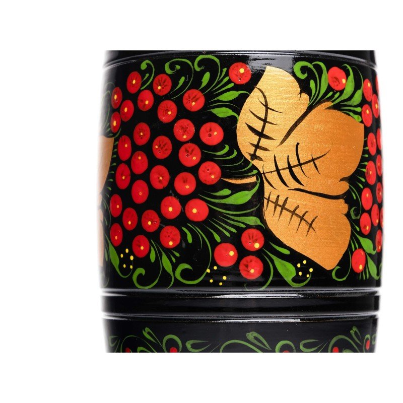 MS-K1-PG-09 Погремушка бочонок, большая, 1 категория, Мастерская Сереброва