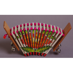 MS-K2-TR-04 Трещотка пластинчатая «малютка» с бубенцами, Мастерская Сереброва