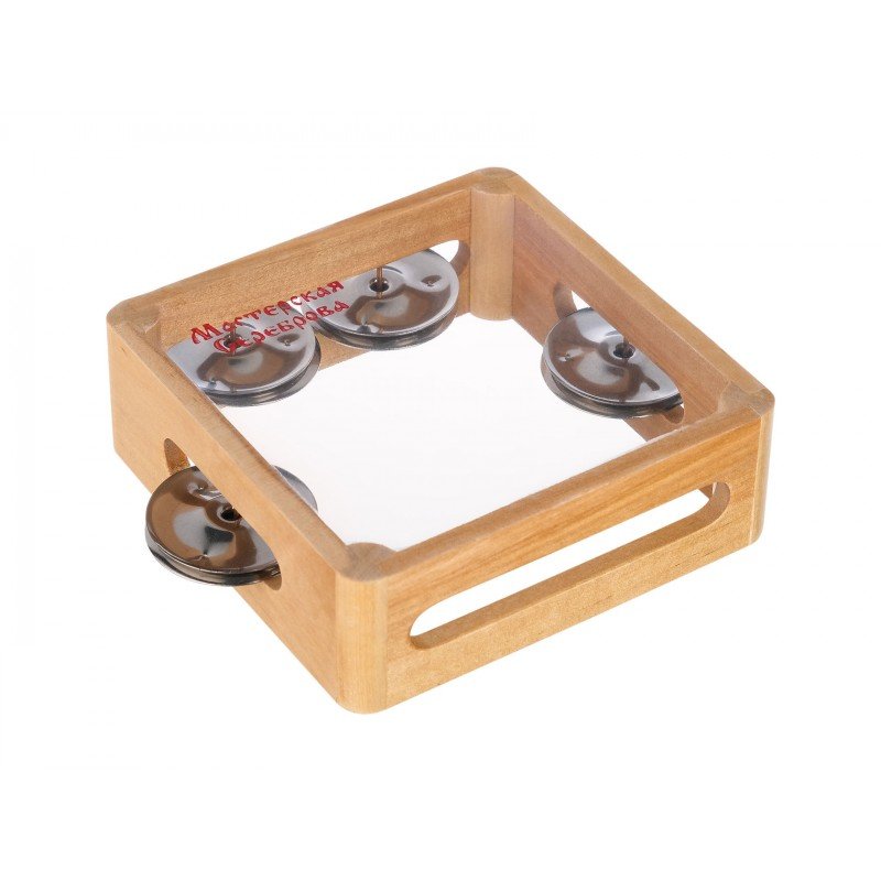 MS-RZ-BB-02 Бубен из массива березы с натяжкой д.15см, Мастерская Сереброва