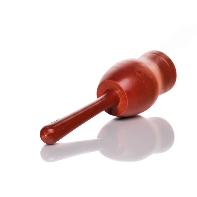 MS-T1-PG-10 Погремушка матрешка, малая, тонировка, 1 категория, Мастерская Сереброва