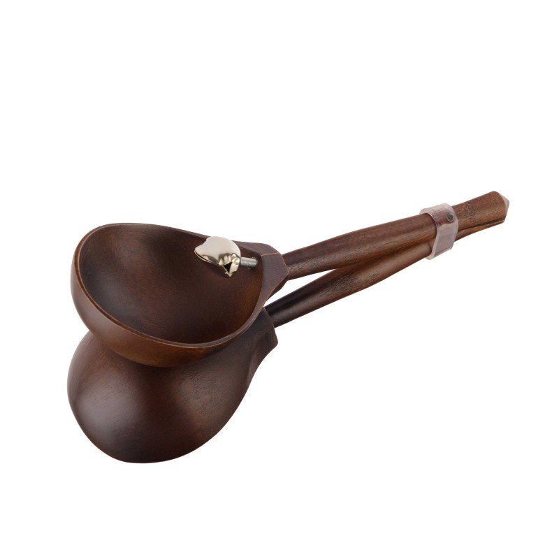 MS-T2-LZ-05 Ложки в станке с бубенцами, тонировка, Мастерская Сереброва