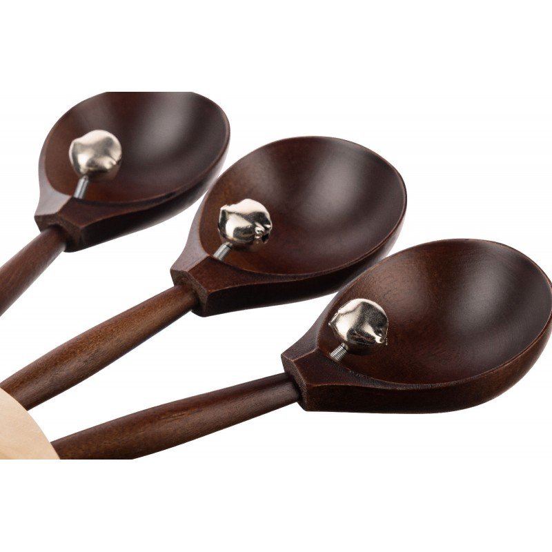 MS-T2-LZ-07 Ложки веерные с бубенцами, тонировка, Мастерская Сереброва