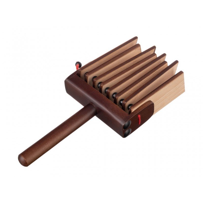 MS-T2-TR-07 Трещотка пластинчатая на ручке, тонировка, Мастерская Сереброва