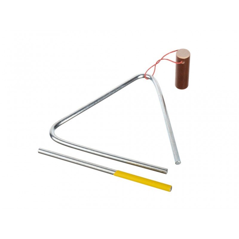 MS-ZH-TR-614 Треугольник с палочкой, диаметр 6 мм, длина стороны 14 см, Мастерская Сереброва