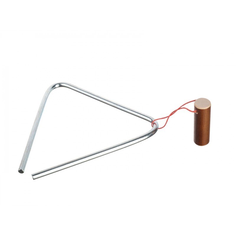 MS-ZH-TR-614 Треугольник с палочкой, диаметр 6 мм, длина стороны 14 см, Мастерская Сереброва