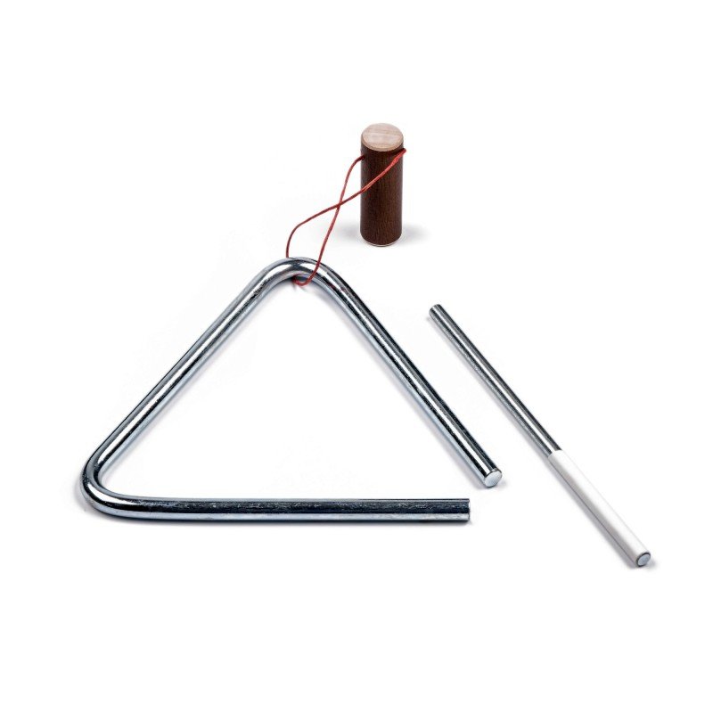 MS-ZH-TR-812 Треугольник с палочкой, 12см, Мастерская Сереброва