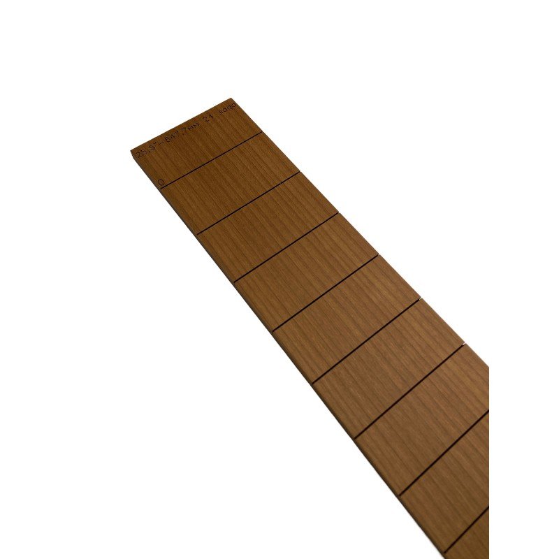 MWNF04 Фрезерованная накладка для э/гитары, Клён Печёный 180 гр, 24 лада, мензура 25,5", MusicWood