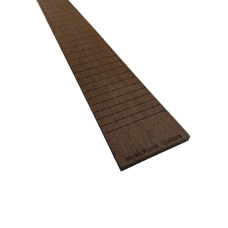 MWNF06 Фрезерованная накладка для э/гитары, Венге, 24 лада, мензура 24,75", Радиал АА, MusicWood