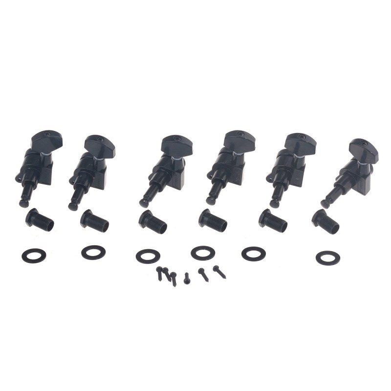 MX1368BK-6 Колки для гитары, 6л, локовые, черные, Musiclily MX1368BK-6 Колки для гитары, 6л, локовые, черные, Musiclily
