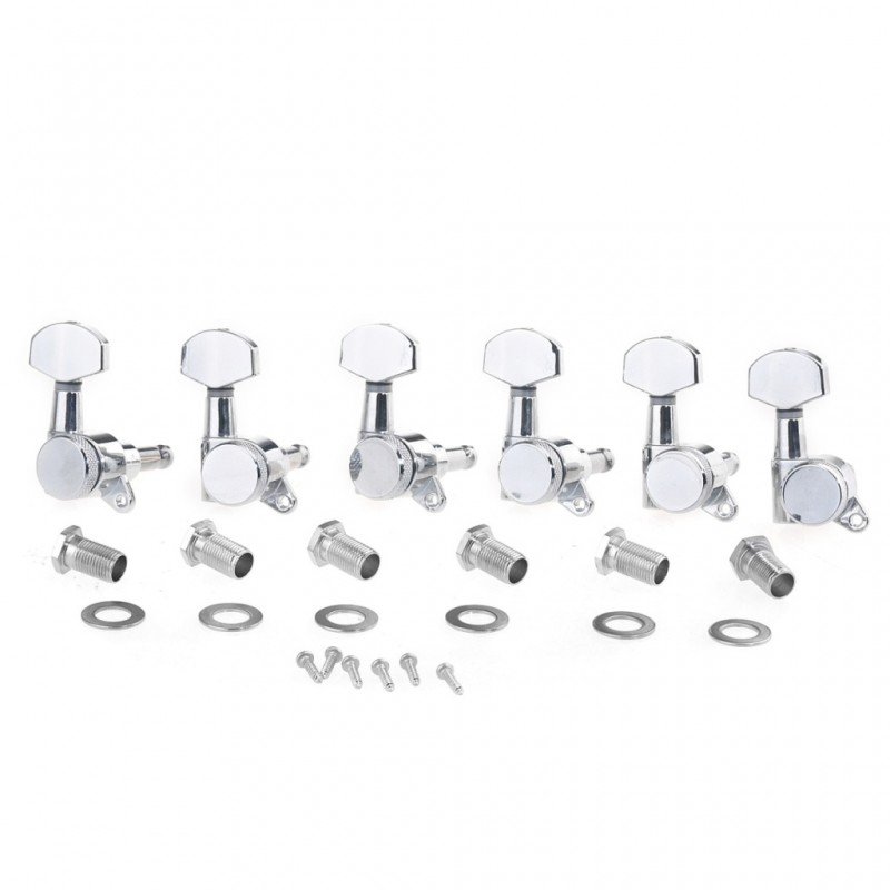 MX1368CR-6 Колки для гитары, 6л, локовые, хром, Musiclily MX1368CR-6 Колки для гитары, 6л, локовые, хром, Musiclily