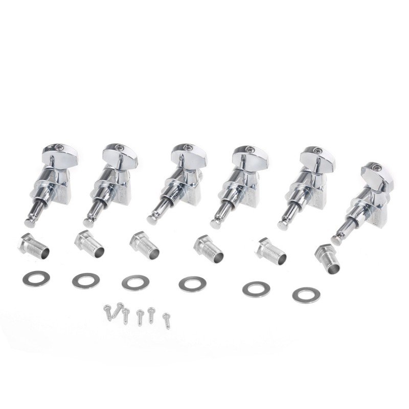 MX1368CR-6 Колки для гитары, 6л, локовые, хром, Musiclily MX1368CR-6 Колки для гитары, 6л, локовые, хром, Musiclily