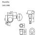 MX1368CR-6 Колки для гитары, 6л, локовые, хром, Musiclily MX1368CR-6 Колки для гитары, 6л, локовые, хром, Musiclily