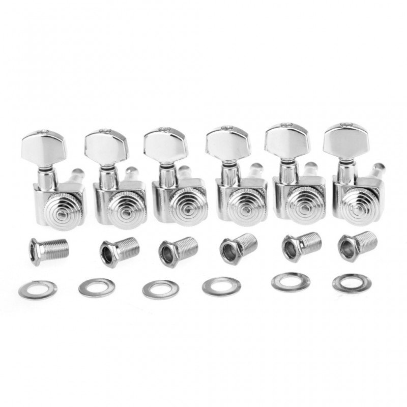 MX1720CR-6 Колки для гитары, 6л, локовые, хром, 6шт, Musiclily MX1720CR-6 Колки для гитары, 6л, локовые, хром, 6шт, Musiclily