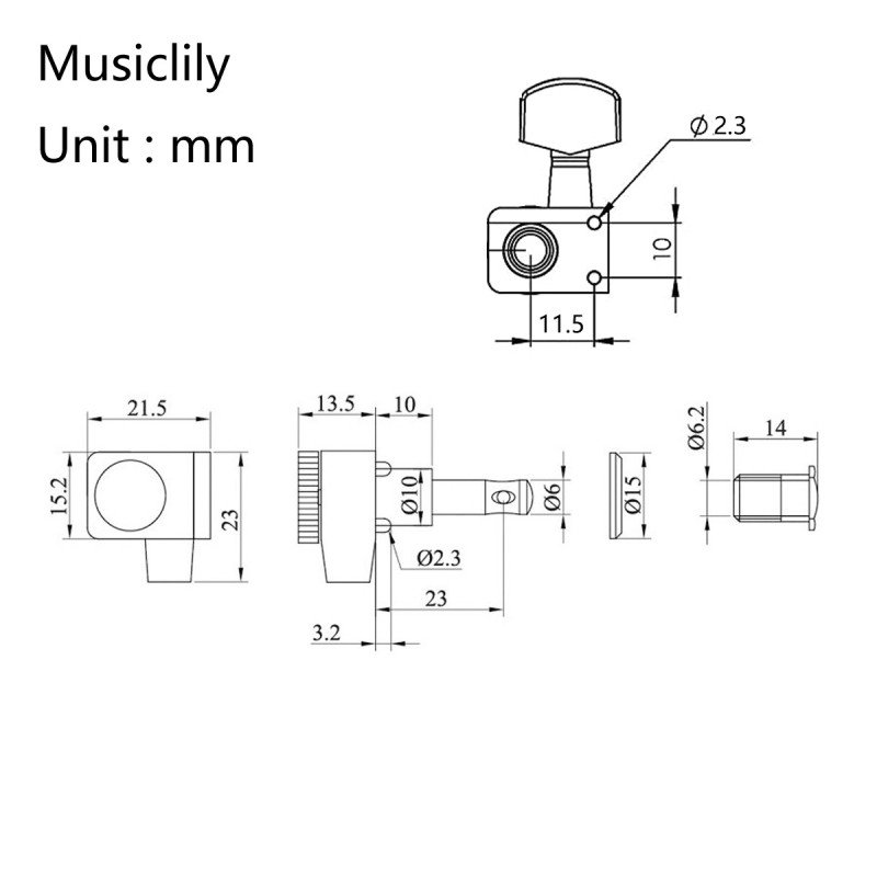 MX1720CR-6 Колки для гитары, 6л, локовые, хром, 6шт, Musiclily MX1720CR-6 Колки для гитары, 6л, локовые, хром, 6шт, Musiclily