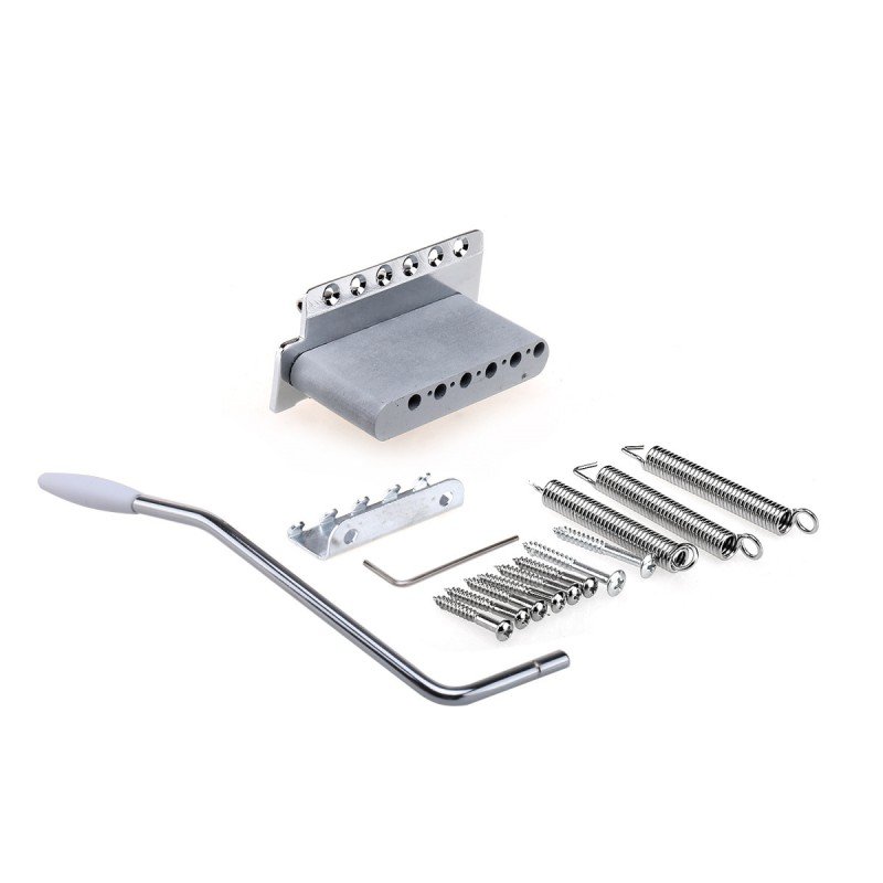 MX1792CR Бридж тремоло Wilkinson для Squier/Mexico Fender/MIJ Strat, хром, Musiclily